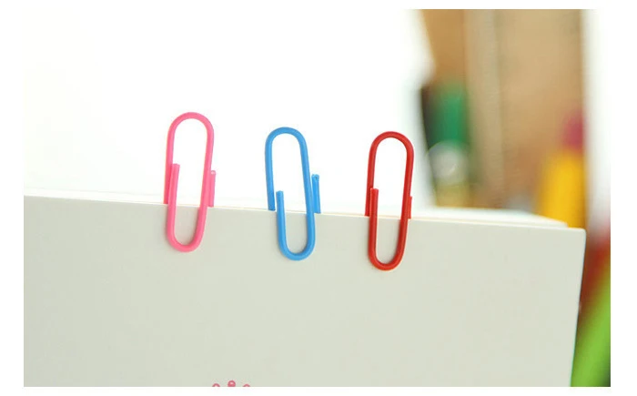 100 шт/партия милые конфетные цветные офисные клипсы радужного цвета мини металлическая бумага для заметок Зажим Закладки для школьных учебников канцелярские принадлежности