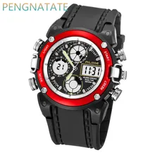 LES Marques De Luxe Hommes Sport Montre Numérique LED Militaire Montre Étanche En Plein Air Casual Montre-Bracelet Relogio Masculino PENGNATATE