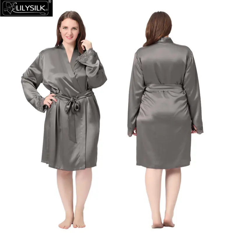 1000-dark-gray-22-momme-lacey-cuff-short-silk-robe-plus-size-01