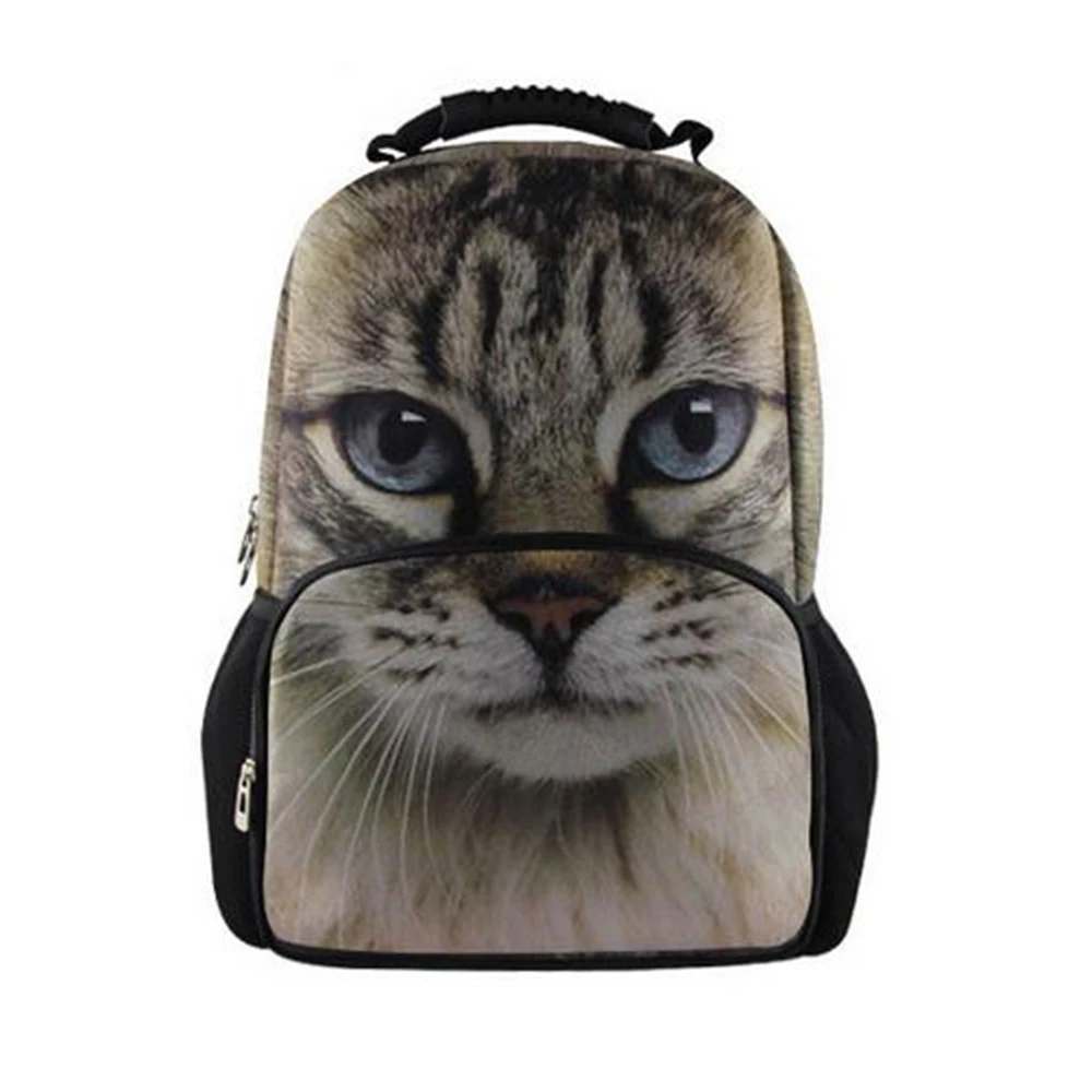 ##BUY Fashion Children 3D Animal Cat School Bags Cute Zebra Panda School Bag for Girls Women Schoolbag Casual Bookbag Mochila Feminina