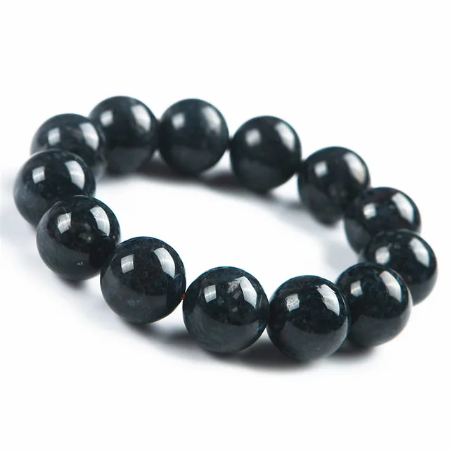 Women Men Ful Stretch Round Bead Bracelet 16mm Blue Gemstone Women Men Ful Stretch Round Bead Bracelet 16mm Blue Gemstone Crystal Genuine Natural Pietersite