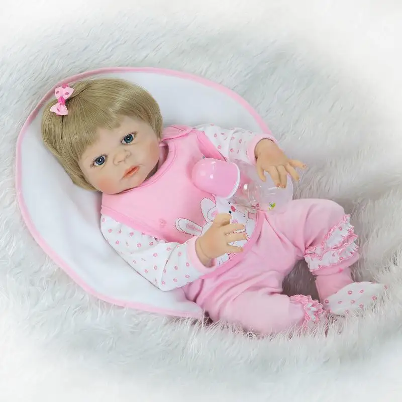 New Arrival Baby Girl Reborn Dolls Kids Toy Full Silicone