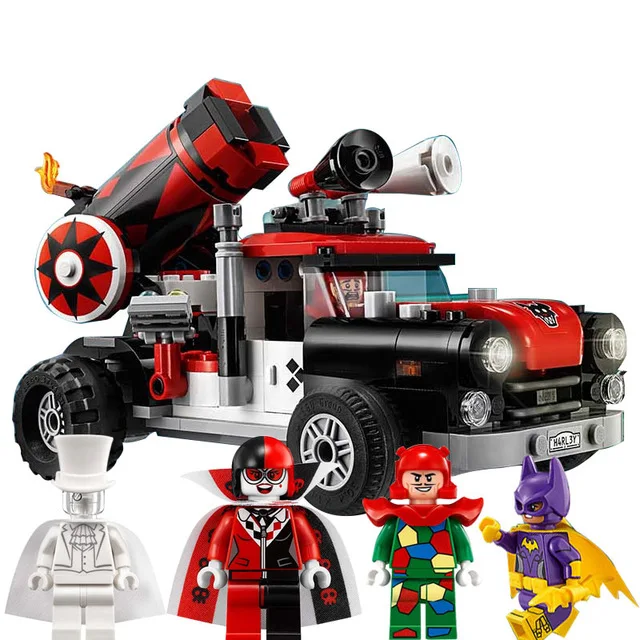 Super Heroes DIY Blocks Movie Joker Villain Dune Buggy Car Truck Avengers Model Building Blocks toys Compatible Legoingly Batman