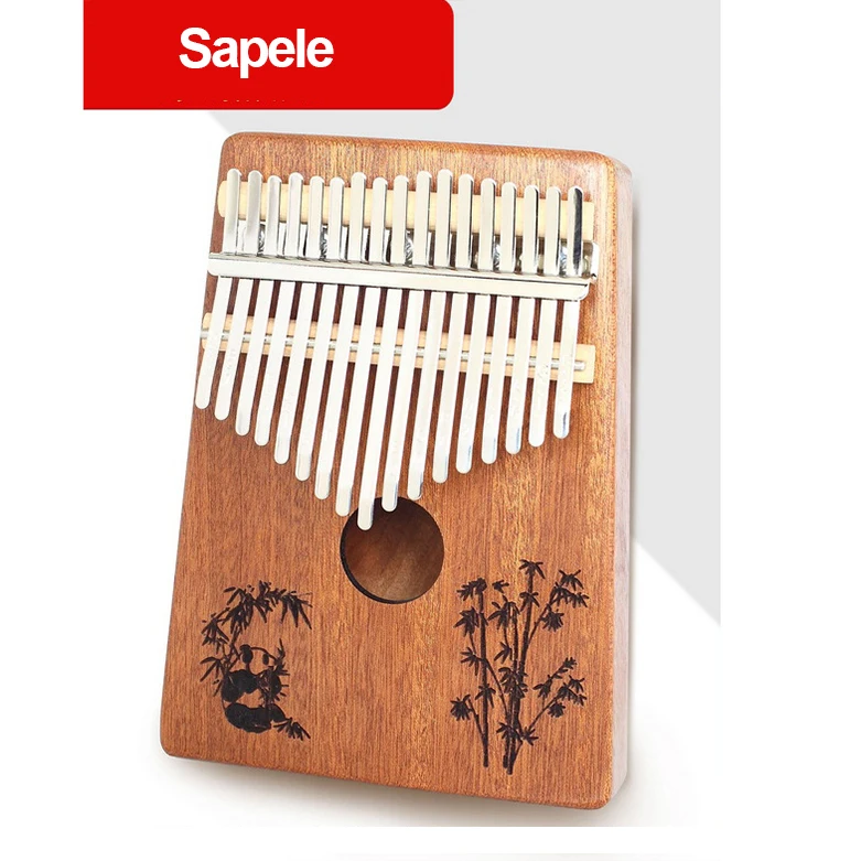 

17 Key Kalimba 17 African Thumb Piano Finger Percussion Keyboard Sapele Solid Wood Free Shipping