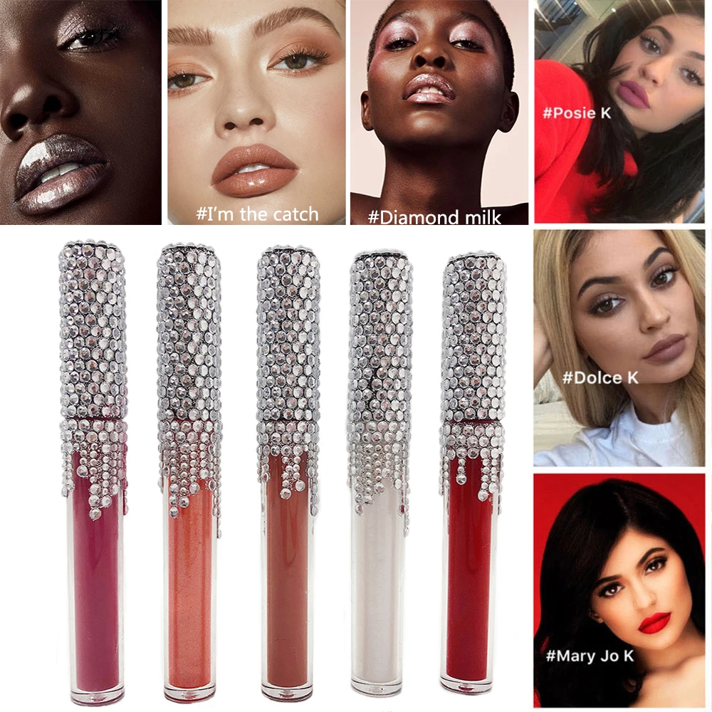 

2019 Makeup Lipstick Special Edition Diamond Lip Gloss Waterproof Glitter Liquid Christmas gift