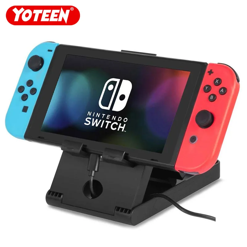 Yoteen Складной Настольный стенд для nintendo переключатель держатель для консоли Регулируемая угловая подставка портативный