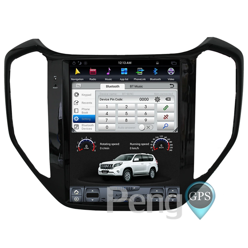 Perfect Android 7.1 Car GPS Navigation DVD Player for for Changan CX70 2013-2017 Tesla Style 10.4" IPS Screen 1080P HD Video Autoradio 8