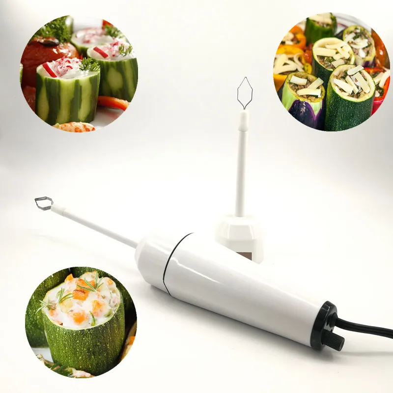 kitchen tools hot sale 220V electric vegetable corer two head automatic
