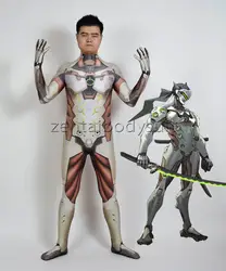 3D печати Косплей Гэндзи герои Хэллоуин вечерние Zentaibodysuit костюм Multi-выбор Размера