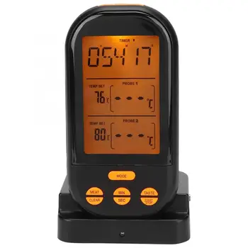 

Wireless Digital Cooking Food Meat Thermometer with 2 Probes for Grilling BBQ Digital Thermometer
