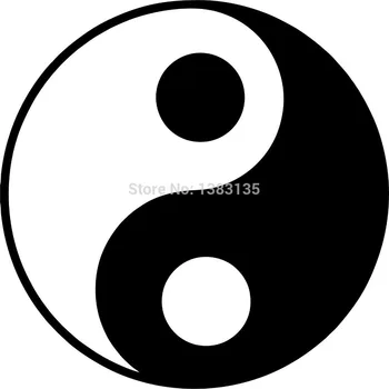 

Wholesale 50 Pcs/lot 12.7*12.7cm Yin Yang Goddess Wicca Pentacle Car Sticker for Truck Window Door Laptop Vinyl Decal 13 Colors