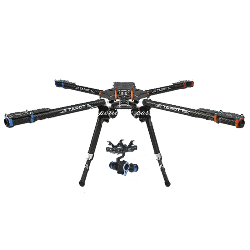 

Tarot FY650 3K Pure Carbon Fiber Folding 650mm FPV Quadcopter Frame TL65B01 with 2 Axis BGC TL68A00 Brushless Gimbal T-2D