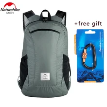 Naturehike Unisex Outdoor Camping Sports Bags 30D Nylon Waterproof Travel Backpack Ultralight Folding Rucksack Only 120g 18L