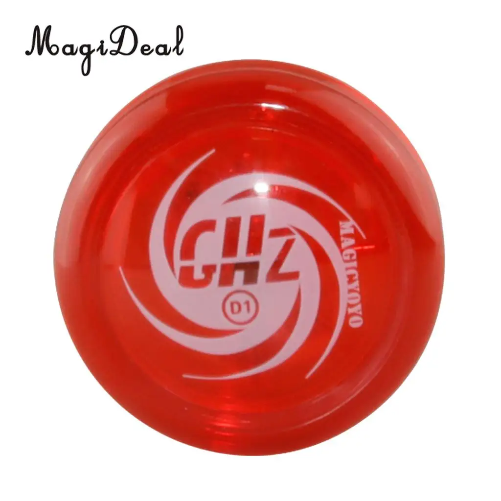 Plastic D1 Spin Ball Professional YoYo Size E Bearing with String for Kids Children Adult Classic Toy Green