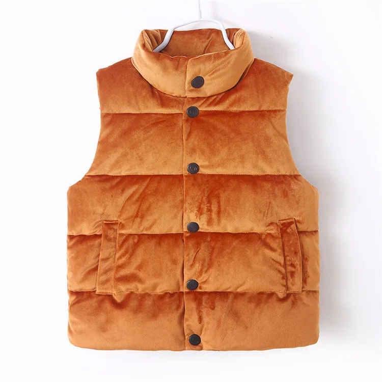 Kids Vest Warm Cotton Jacket For Boy Winter Thicken Solid Baby Girl Clothes Winter Jacket Child Girl Kid girl coat winter Casual102