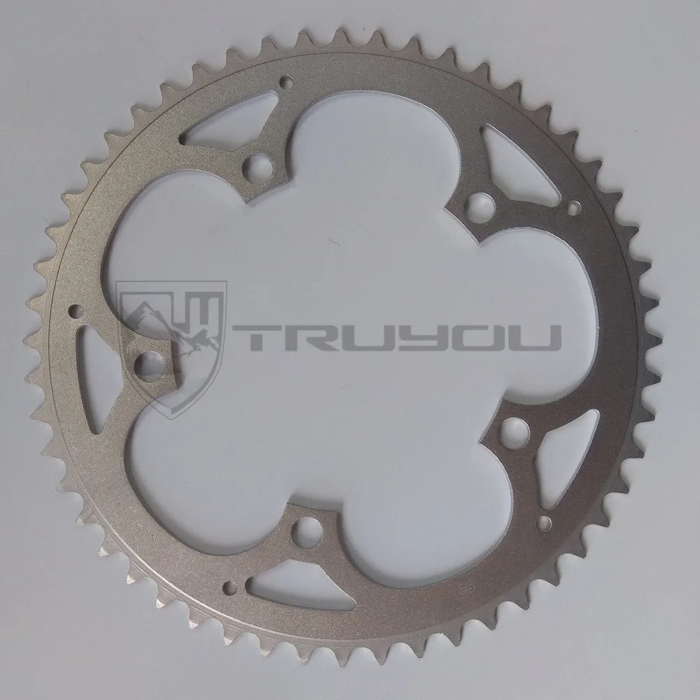 TRUYOU سلسلة عجلة الطريق الدراجات أجزاء Crankset دراجة Chainring 130BCD 38 طن 39 طن 40 طن 42 طن 44 طن 48 طن 53 طن 56 طن CNC فضي سلسلة خواتم