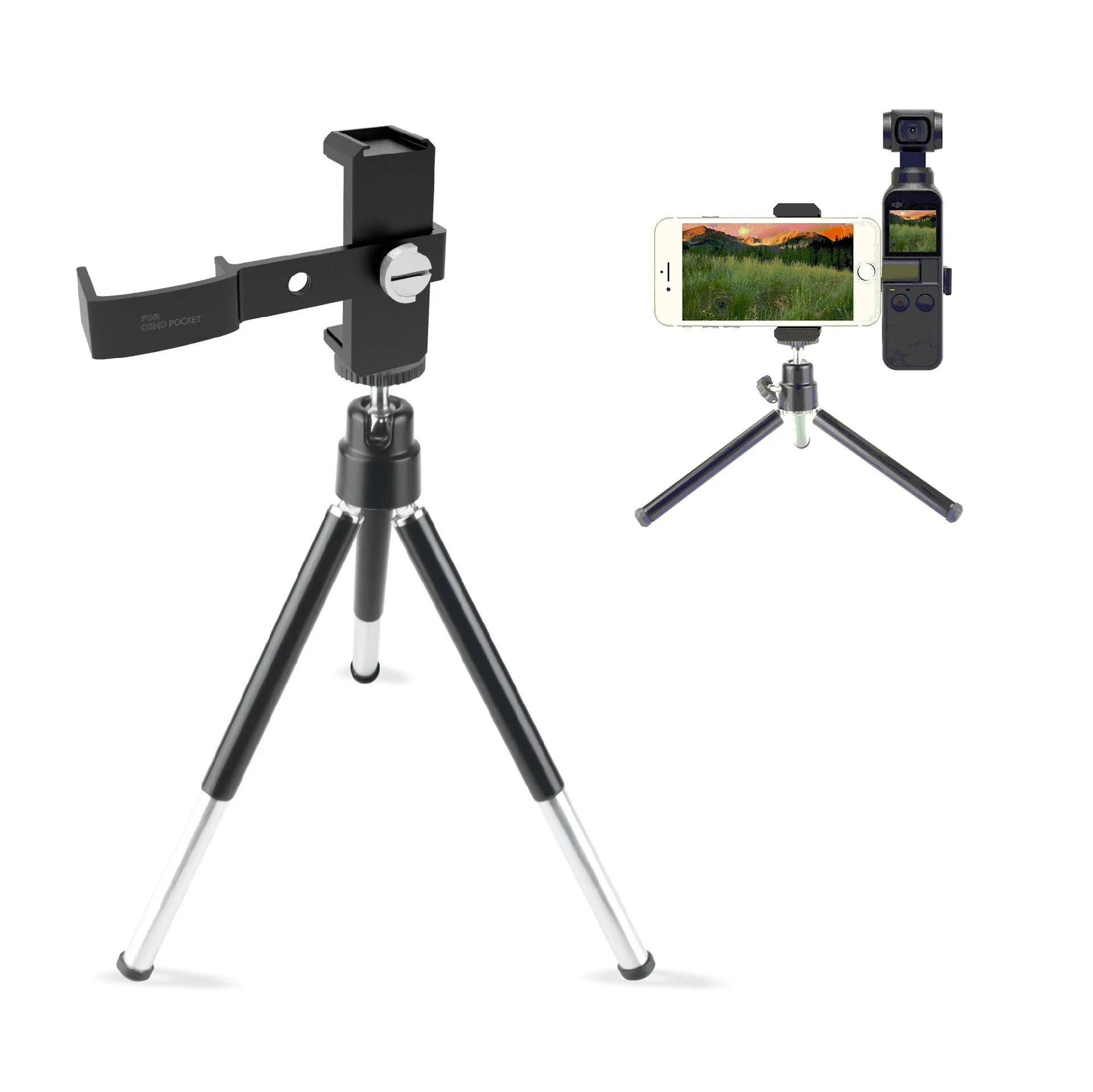 Mount Tripod for DJI OSMO Pocket Multi-functional Aluminum Alloy Tripod Holder Handheld Gimbal Accessories