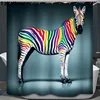 LzL Home Elephant 3D Shower Curtain Funny Animal Pattern Bathroom Curtain Waterproof Polyester Fabric Unique Design Home Decor ► Photo 3/6