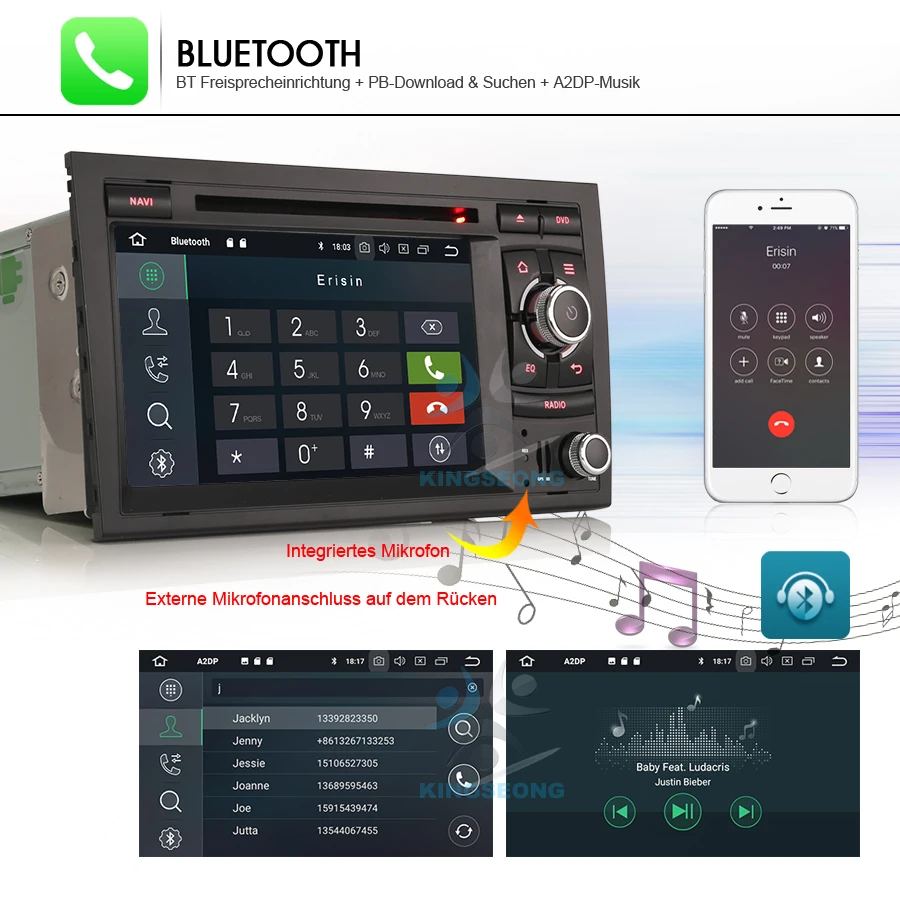 Clearance 7" Android 8.0 DAB+ Navigation Autoradio GPS Sat Navi Radio RDS BT Head Unit Car DVD player FOR AUDI A4 S4 RS4 B9 B7 SEAT EXEO 20