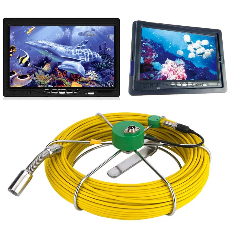 Pipe Pipeline Inspection Camera, 7inch 1000TVL DVR Recorder Drain sewer Industrial Endoscope Waterproof IP68 Snake Video System