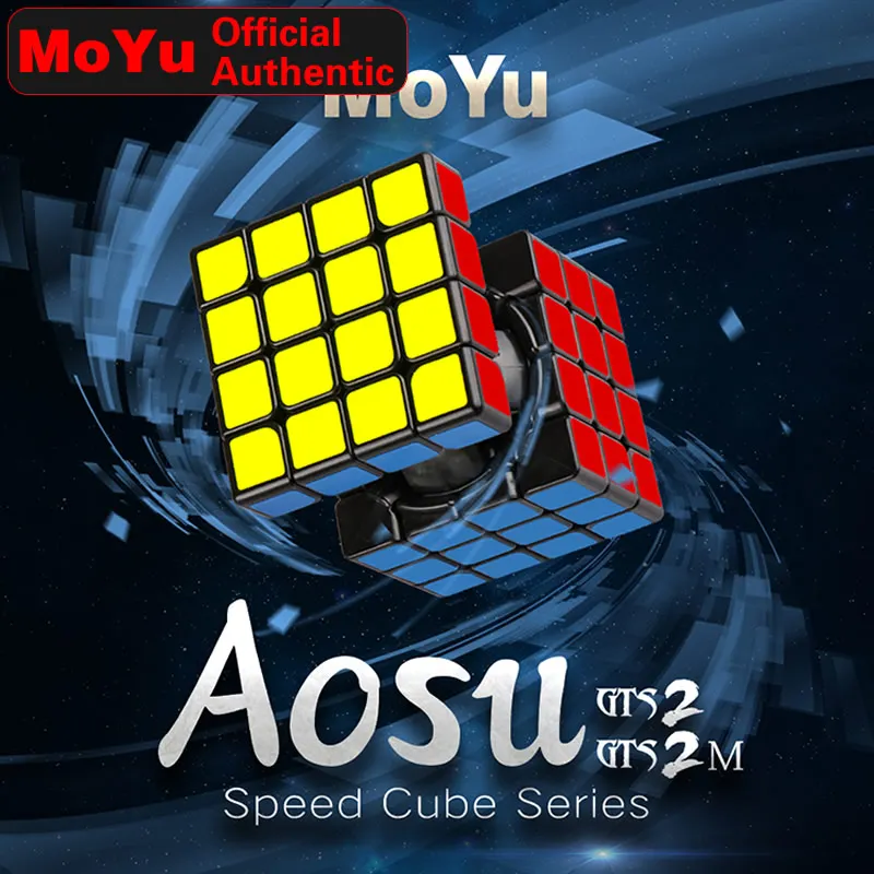 

MoYu AoSu GTS/GTS2 M 4x4x4 Magnetic Magic Cube 4x4 GTSM/GTS2M Magnets Professional Speed Cube Puzzle Antistress Fidget Toys