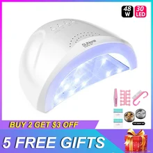 УФ-лампа Sun one 48 Вт Светодиодная лампа для маникюра профессиональная отверждающая Гель-лак для ногтей инструмент для дизайна ногтей Таймер One Touch cabine УФ лампа для ногтей сушилка