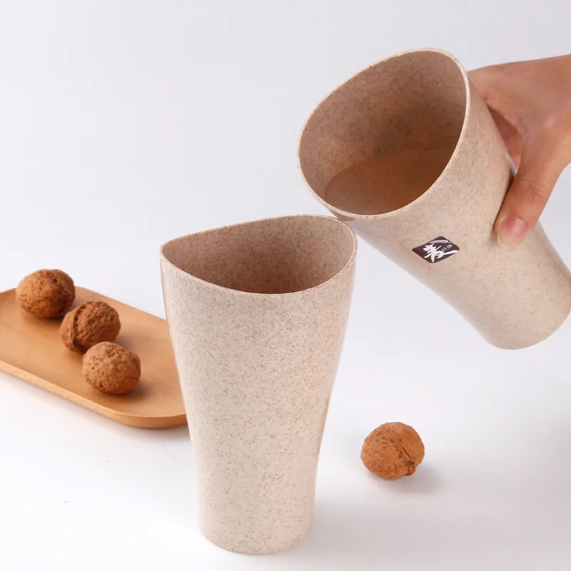 Creative Eco friendly Wheat Straw Water Cup Large Capacity Tea Coffee