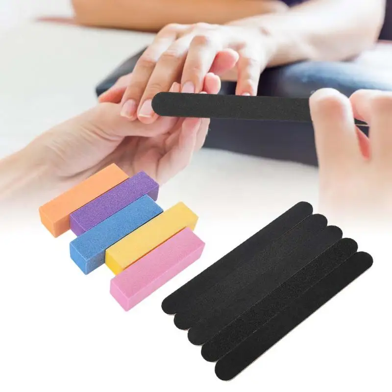 10 Pcs/Set Nail Files Nail Art Sanding Buffer Block Pedicure Manicure
