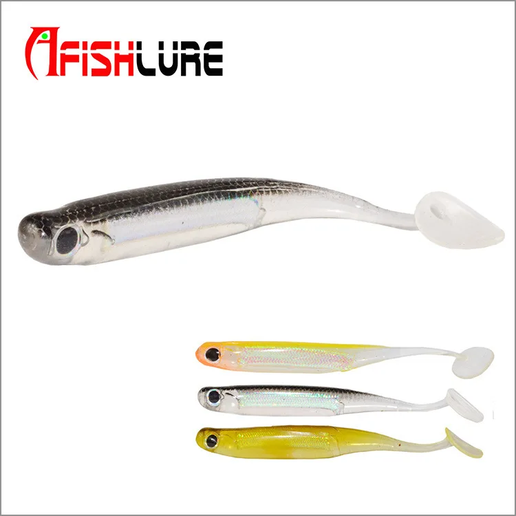 

Afishlure Swimbaits Soft Plastic Lures for Fishing Soft Lure Worm Fishing Soft Lure Set 3pcs/bag 50mm/1g T Tail Lure