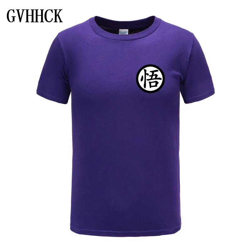 Брендовая футболка с Драконий жемчуг, мужская летняя футболка с Драконий жемчуг Z super son goku, облегающая футболка для косплея, 3D футболки, vegeta, футболка Homme - Цвет: purple