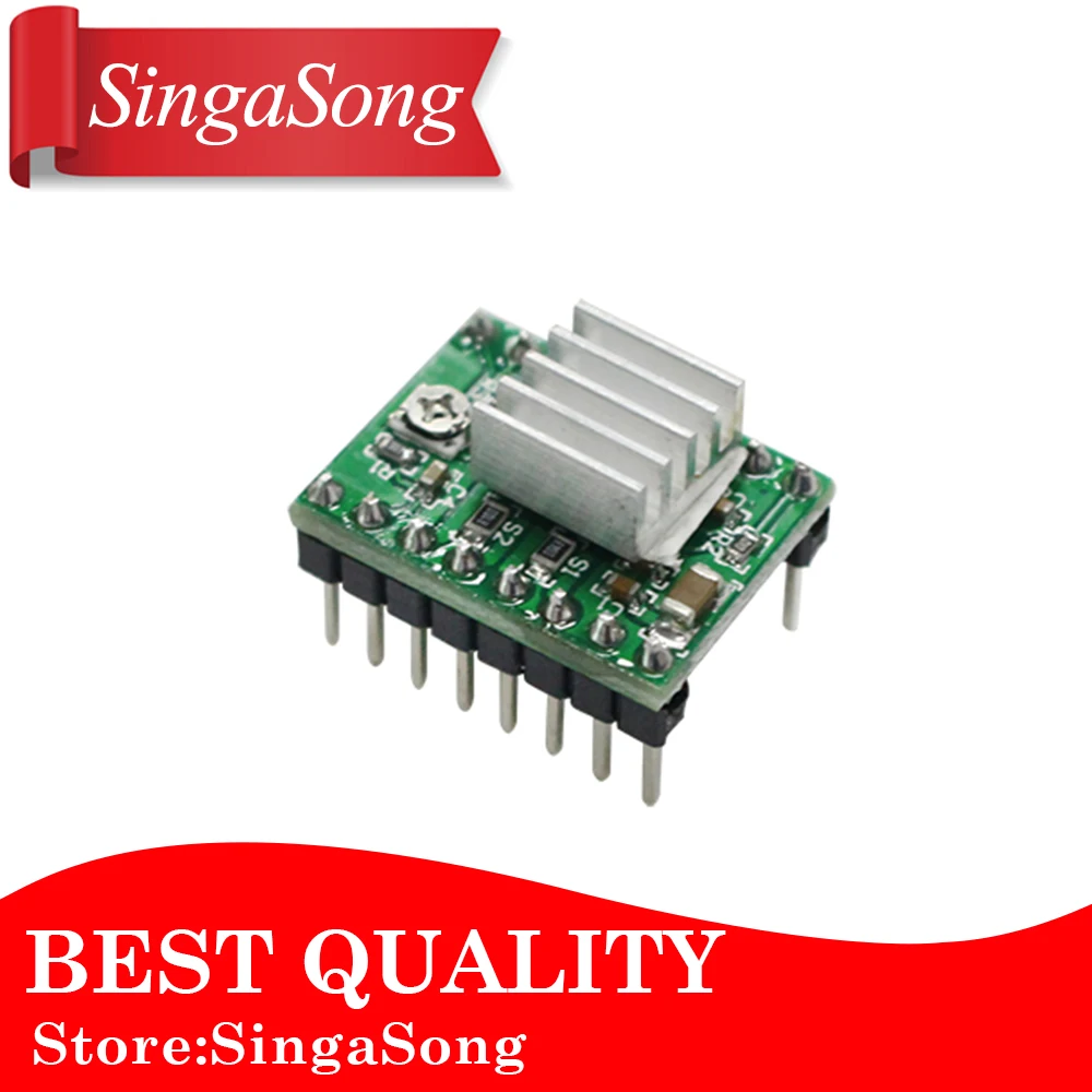 

5pcs/lot. Reprap Stepper Driver A4988 Stepper Motor Driver Module + Heat Sink