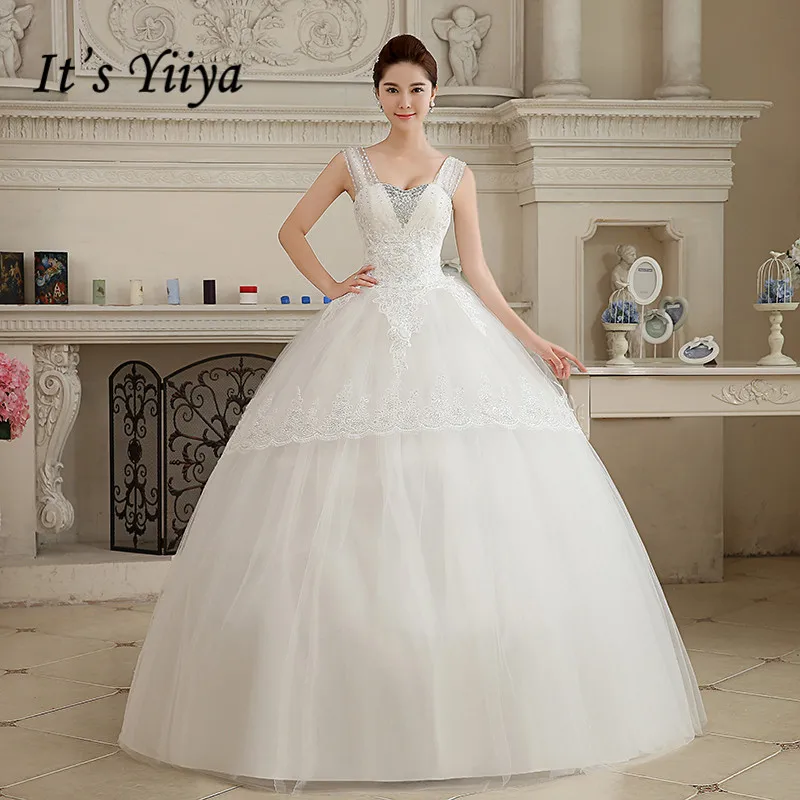 

2017 New Arrival Real Photo Plus size Sweetheart Sequins Wedding Dresses Cheap White Bride Frocks Gowns Vestidos De Novia HS101