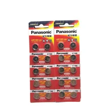 50pcs/lot 100% Original Panasonic 1.5V AG10 LR1130 Alkaline Button Coin Cell Battery AG10 389 LR54 SR54 SR1130W 189 LR1130