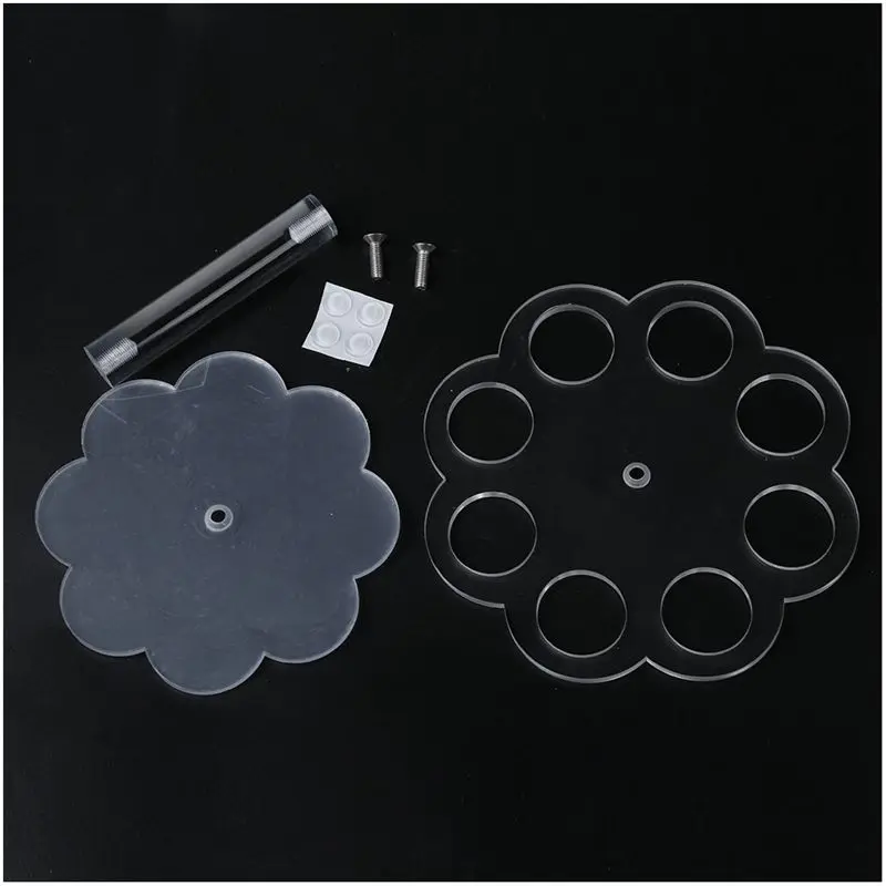  ABHU-Detachable 8 Holes Acrylic Ice Cream Cone Holder Stand