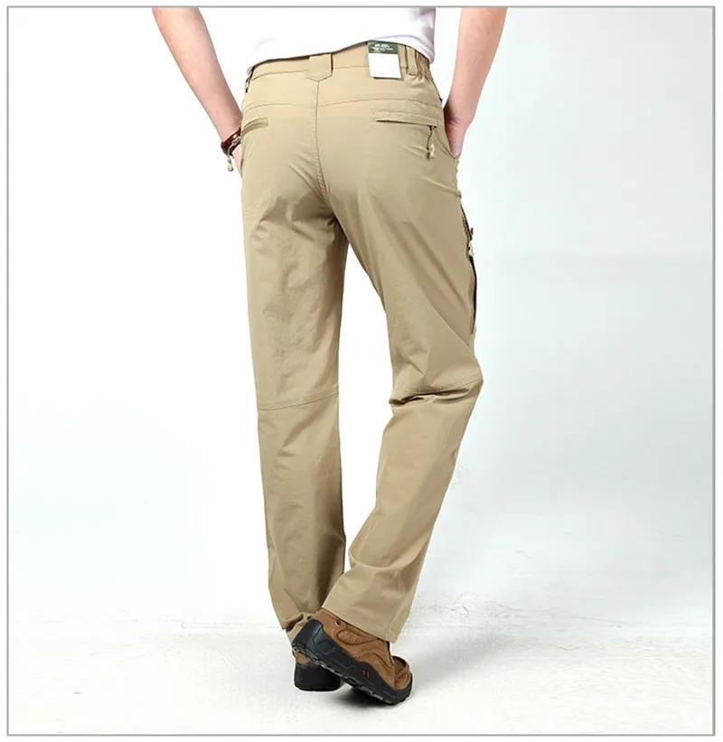 M~3XL 2016 New Spring Mens Plus Size Pants Quick Dry Breathable Long Short Trousers Man Straight Outdoor Waterproof Pantalones (12)