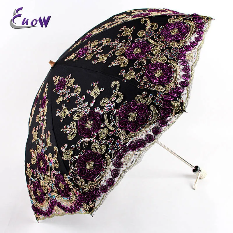

Lace Umbrellas High Quality Women Sun Rain Umbrella Anti-UV Waterproof Parasol Dual-folding Umbrellas