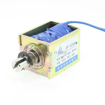 

JF-1250B DC 12V 360mA Push Pull Type Open Frame Solenoid Electromagnet 10mm 60N 13LB
