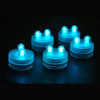 

Time-limited Frozen Wholesale 10pcs/lot Teal Color Submersible Led Tea Light Vase Accent Wedding Lights Decoration