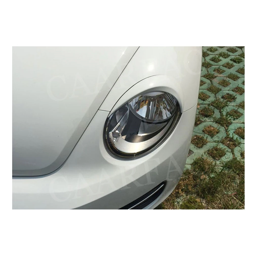 Накладки на передние фары для Volkswagen VW Beetle A5 2012 2018 ABS Накладные лампы бровей и век