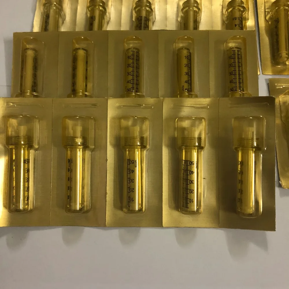 

0.5ml 50pcs Syringe Ampoule head for hyaluron gun hyaluron pen High Pressure wrinkle removal water syringe