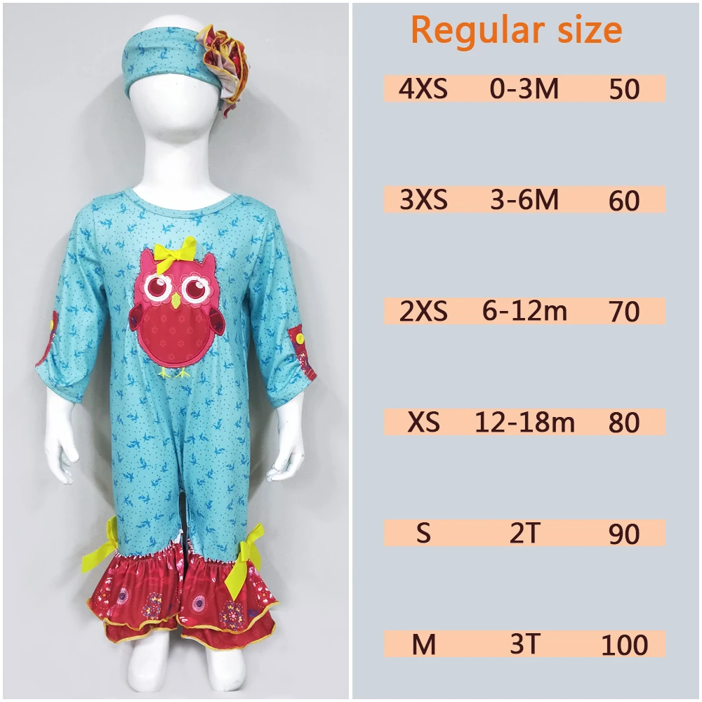 Baby-Winter-Romper-Blue-Cotton-Print-Owl-Embroidery-Rompers-Girl-Jumpsuit-Clothes-With-Headband-GPF807 (4)