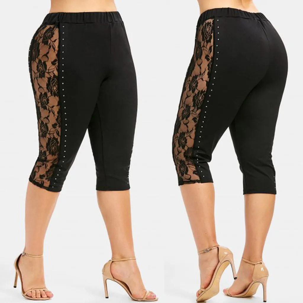 

Pantalon Mujer Mesh Pants Women Sexy Plus Size Lace Skinny Pants Sport Pants Leggings Trousers женские летние брюки Z4