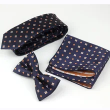3 шт., деловой Тонкий галстук, набор для мужчин, галстук-бабочка и носовой платок, галстук-бабочка, галстук, галстук, Homme Noeud Papillon, мужские корбаты, Hombre Pajarita