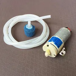1 Set DC12V 370 Air Pump For Aquarium Fish Tank+ 1M Silicone Hose + Bubble Stone