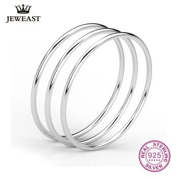 

Handmade 990 Sterling Silver Bracelet Female Closed Solid Fashion Circle Hot Selling Fine Top New 2020 Value Gift Beauty Bangle