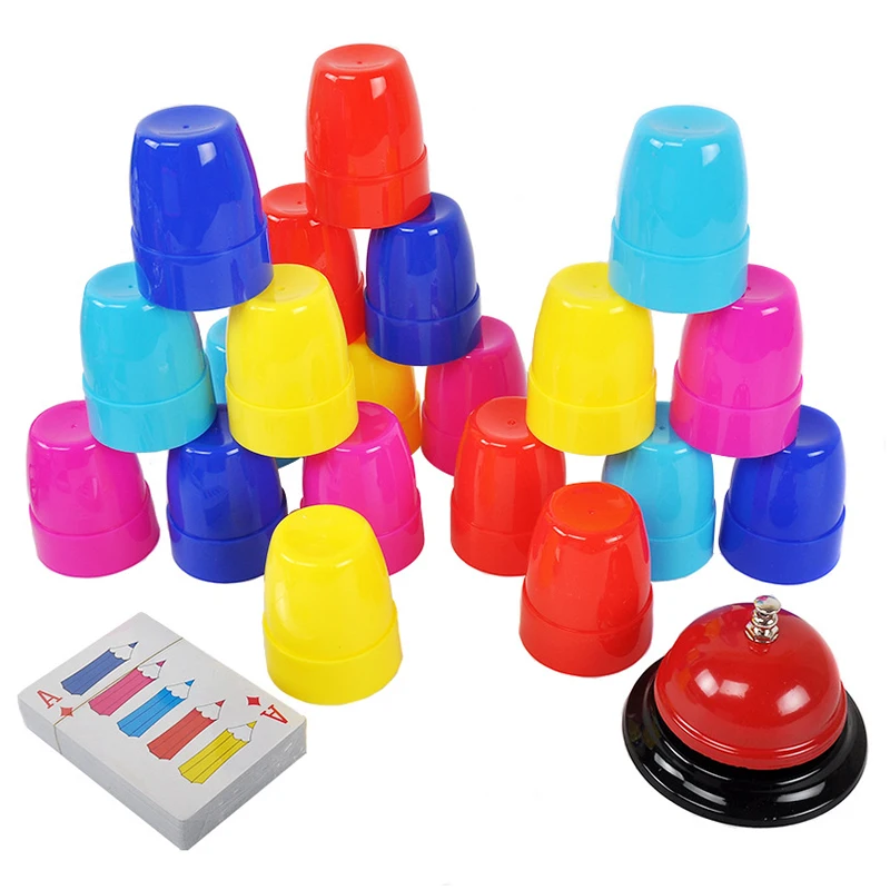 Children's Board Games Educational Toys Stack Cup Game Enhance Hand Brain Coordination Responsive Educational Toys For Children