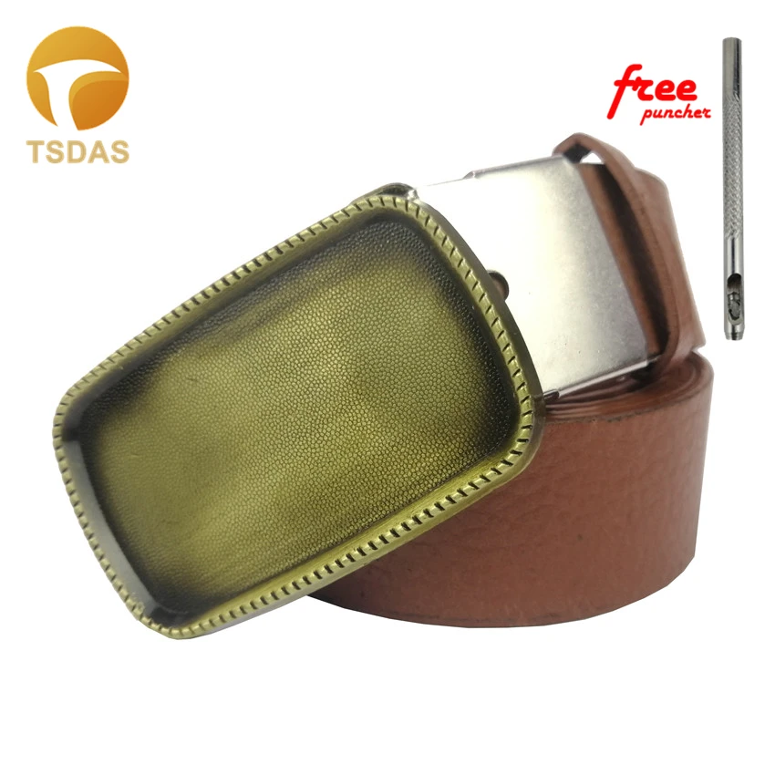 

Custom Retro Belt Buckle DIY Rectangle Metal for Men Women Belt Buckles with Belt