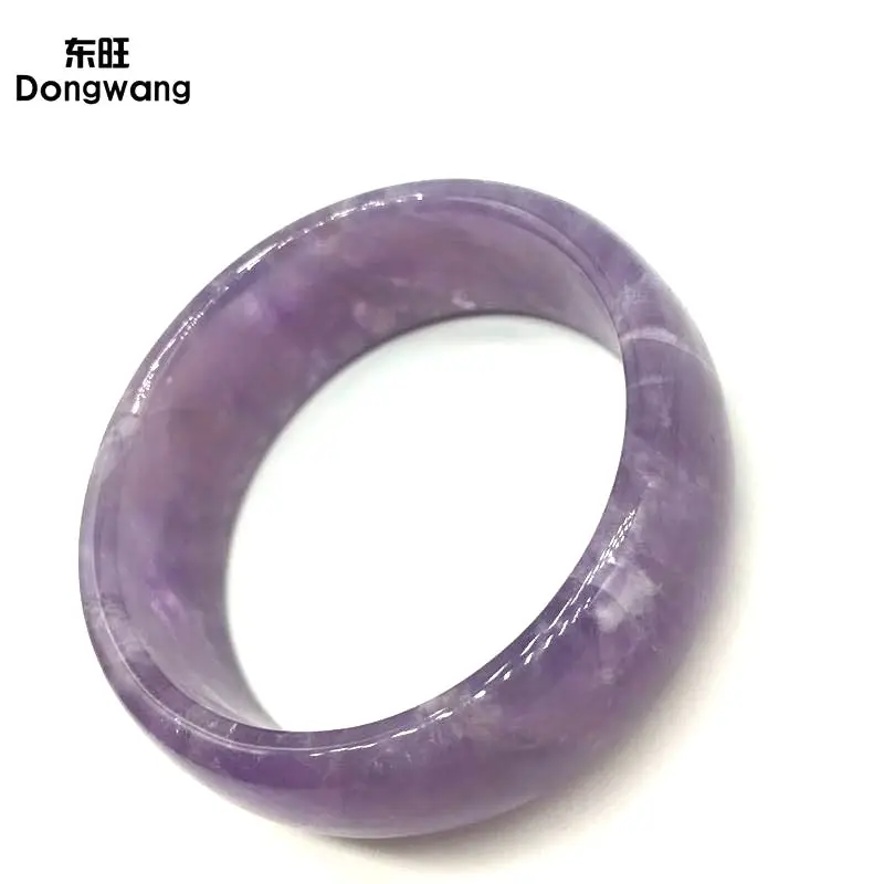 

Natural Real Stone Amethyst Bangle Bracelet Gift, High Polished Quality,Inner Size 58 mm, Outer Size 75 mm