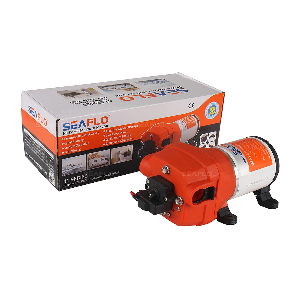 SEAFLO 12 В 4 камеры маломощный водяной насос 2 7 GPM 17PSI 4.5A морской RV лодка пруд фонтан