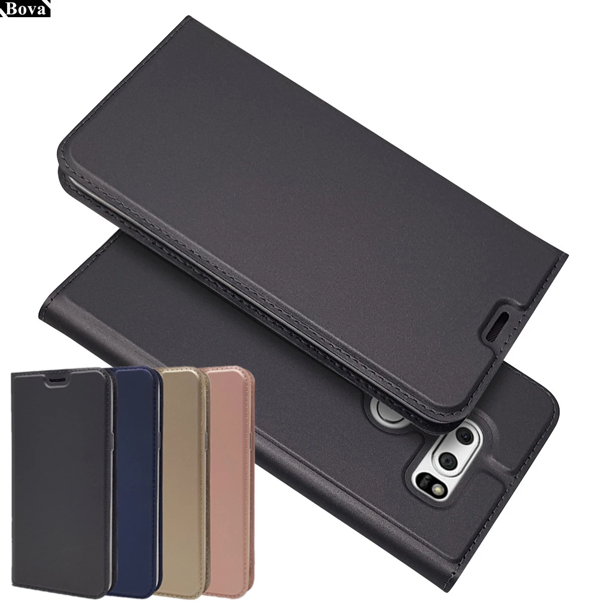

Magnetic case for LG V30 V30+ H930 H932 VS996 US998 adsorption function Card Holster Matte touch feel phone bags
